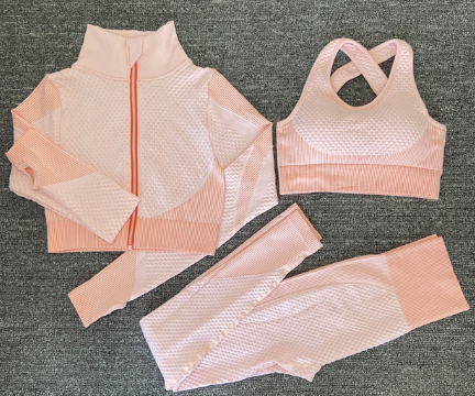 Load image into Gallery viewer, Fitness Fusion: Female Yoga Set - Elevate Your Workout with Stylish and Functional Gym Wear - Best Selling Product - Causal Crossing Training 3pcs Set Pink
