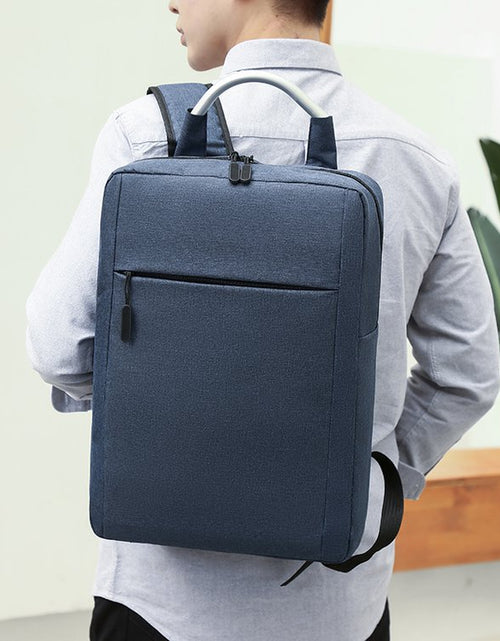 Load image into Gallery viewer, Shoulder Computer Bag 15.6-inch Notebook Backpack Male Square Vertical Business Causal Style
