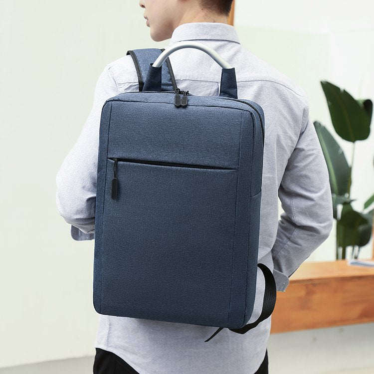 Shoulder Computer Bag 15.6-inch Notebook Backpack Male Square Vertical Business Causal Style