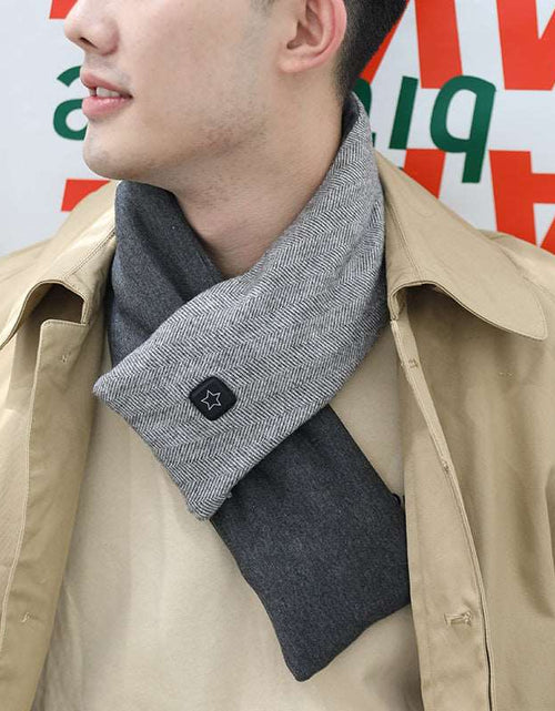 Load image into Gallery viewer, Scarf with USB heating function Warm &amp; magnetic therapy Grey USB
