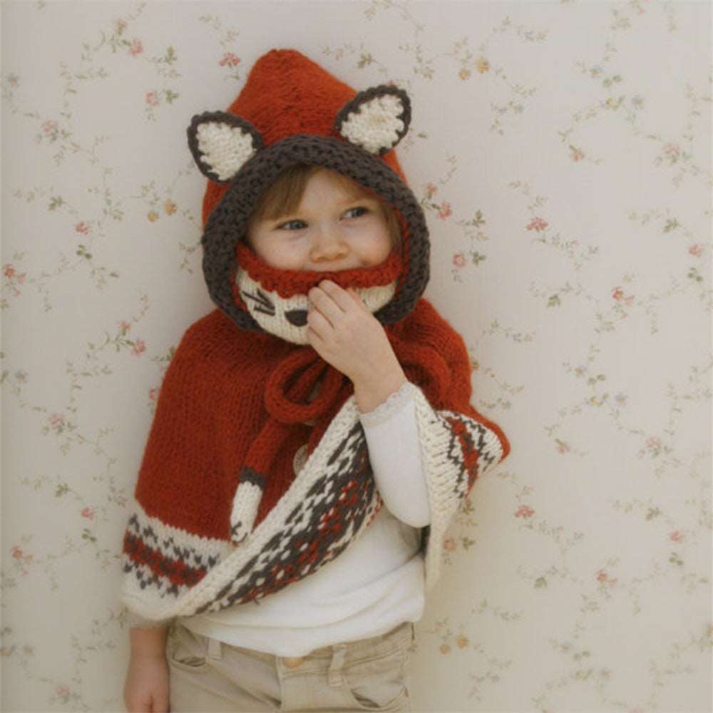 Warm woolen baby hat handmade knitted hat