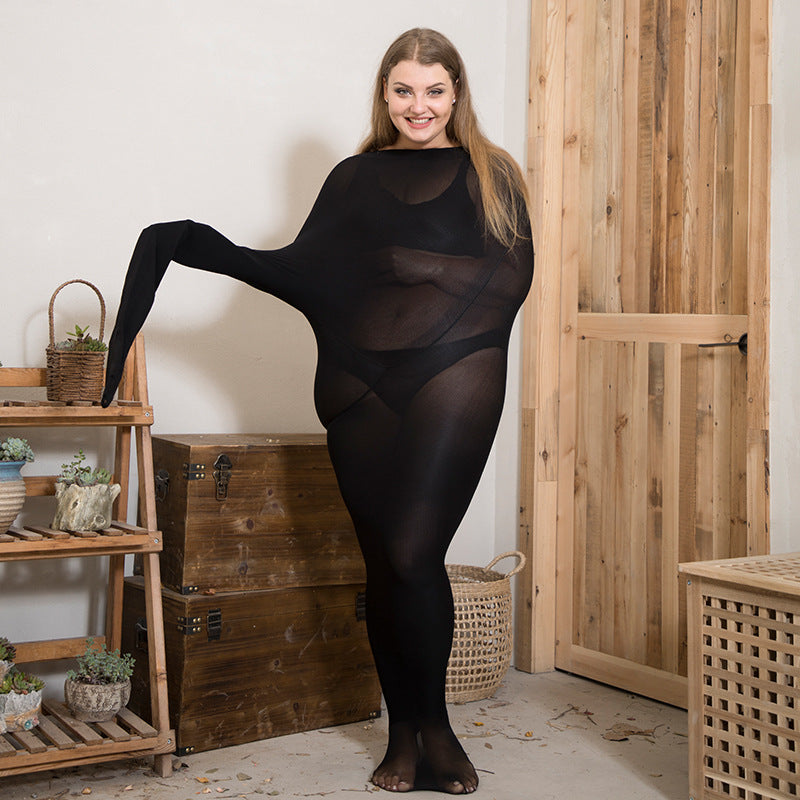 Stay Stylish and Cozy: Plus Size Striped Pantyhose with High Waist, Anti-hook Design, and Seamless Comfort Black