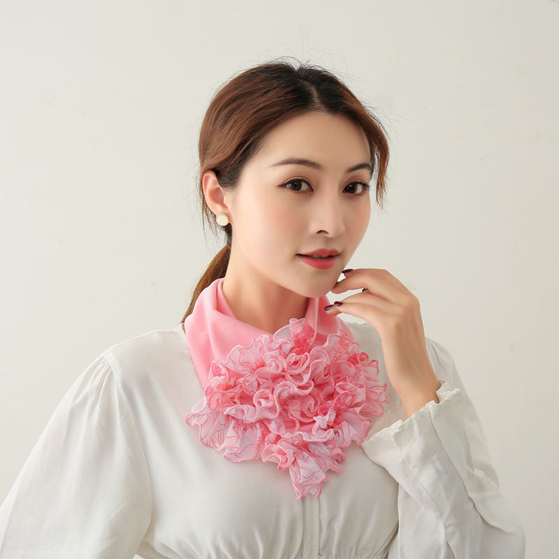 Women's bib scarf Pink