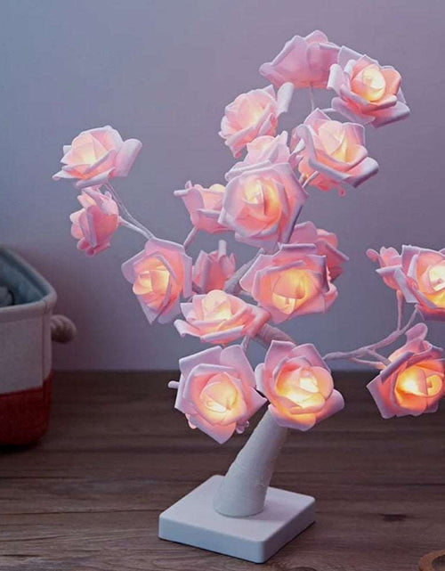 Load image into Gallery viewer, Led imitation rose night light Pink
