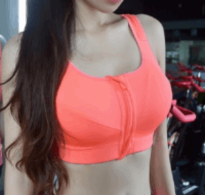 Load image into Gallery viewer, High-strength Professional Shockproof Sports Bra Without Steel Ring Adjustment Nylon Polyester Fiber Fixed Double Shoulder Strap Orange red
