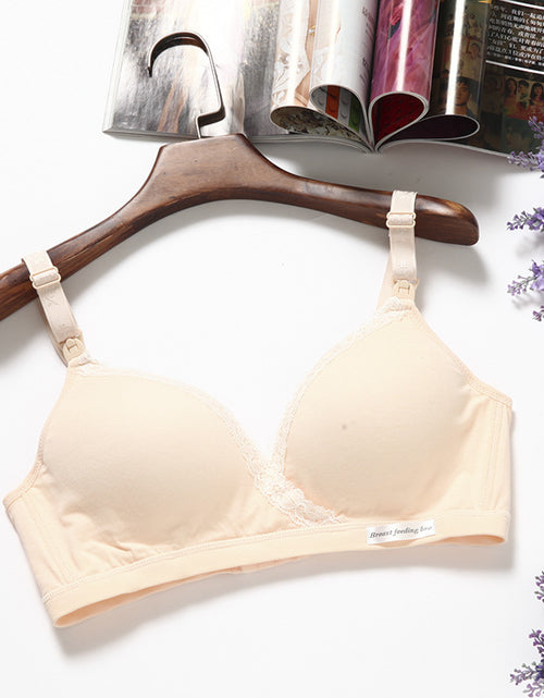 Load image into Gallery viewer, Ultimate Comfort for Moms: Cross-Type Breastfeeding Bra - No Steel Ring, Double Buckle, Cotton Bliss for Pregnant Women Color
