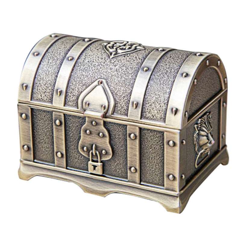 Metal Creative European Style Retro Classic Pirate Box Treasure Box Jewelry Box Wedding Birthday Gift