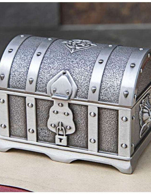 Load image into Gallery viewer, Metal Creative European Style Retro Classic Pirate Box Treasure Box Jewelry Box Wedding Birthday Gift Ancient tin
