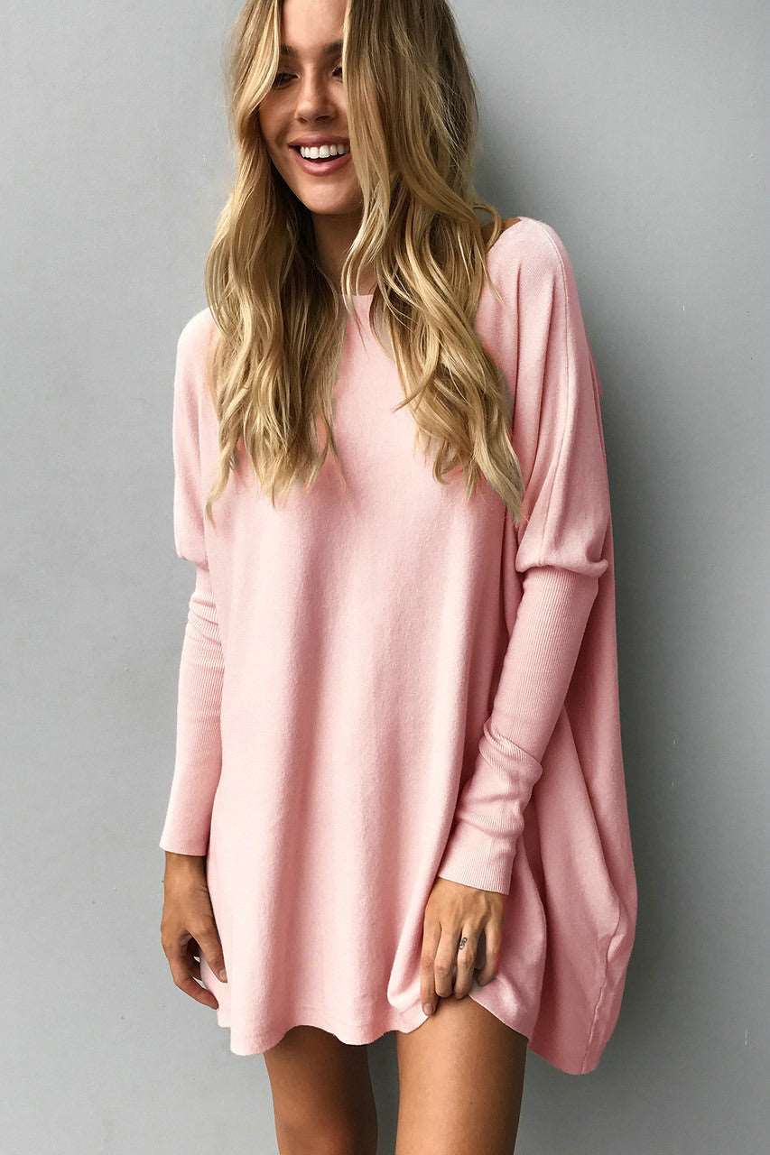 Cozy Chic: Women's Fluffy Tie Top T-shirt – Street Style Round Neck, Horn Long Sleeve, and Loose Fit in Cotton Comfort