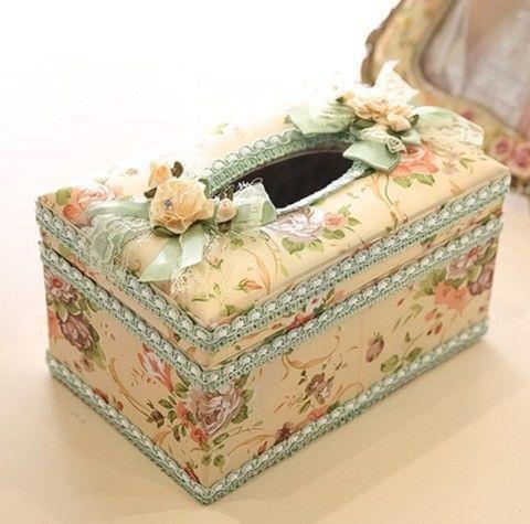 Load image into Gallery viewer, Jewelry Box, Earrings, Ring Storage Box, Tissue Box Apricot Tissue box
