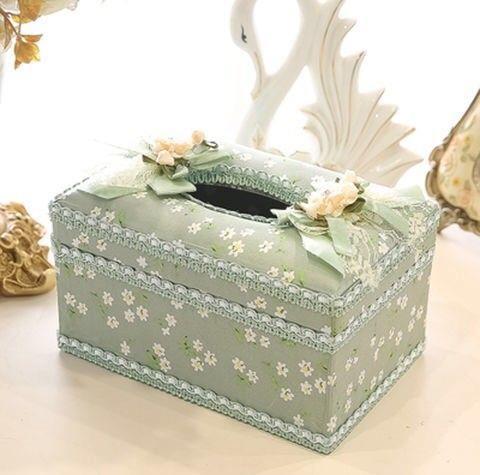 Load image into Gallery viewer, Jewelry Box, Earrings, Ring Storage Box, Tissue Box Green Tissue box
