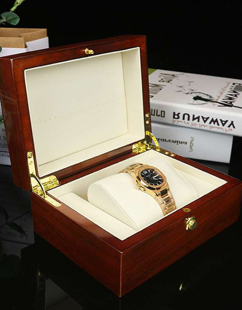 Load image into Gallery viewer, Watch Box Custom Jewelry Box Wooden Box Custom Packaging Box Brown
