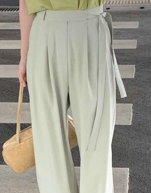 Load image into Gallery viewer, New Wide-leg Pants Women&#39;s High Waist Drooping Suit Pants Loose
