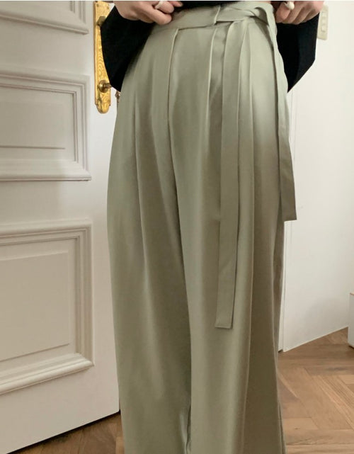 Load image into Gallery viewer, New Wide-leg Pants Women&#39;s High Waist Drooping Suit Pants Loose
