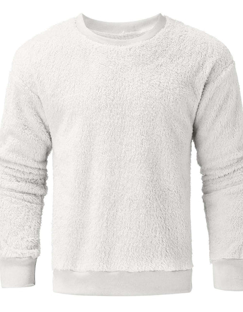 Load image into Gallery viewer, Men&#39;s Round Neck Pullover Pocket Long Sleeve Double-sided Velvet
