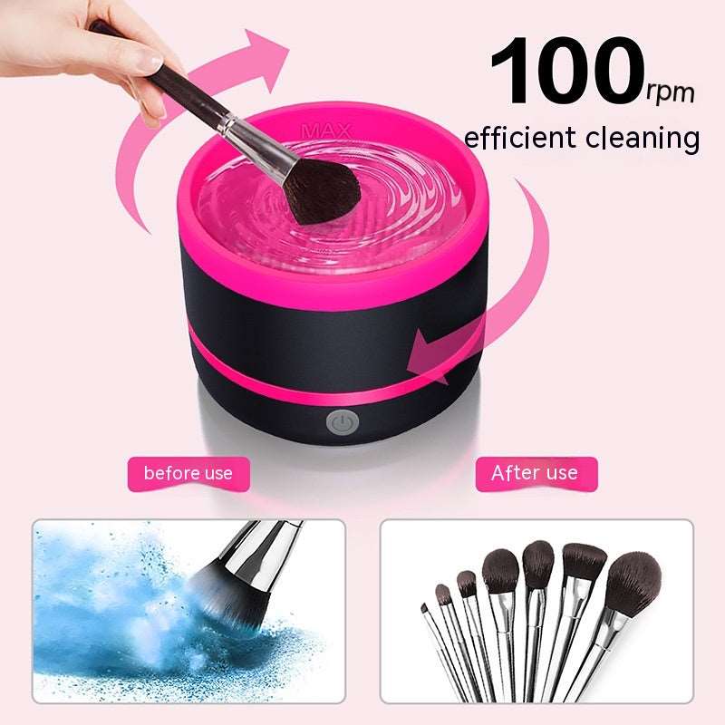 Electric Cosmetic Brush Cleaning Device Type-c Suit Beauty Tools Convenient Efficient Brush Cleaning