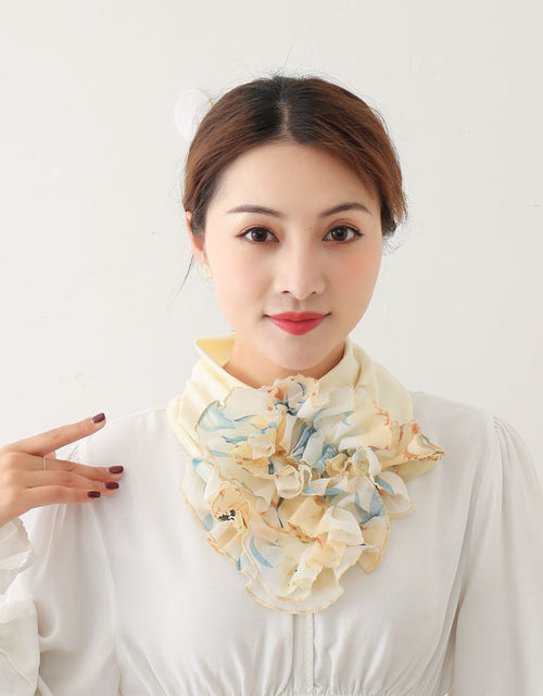 Load image into Gallery viewer, Women&#39;s bib scarf Rice white
