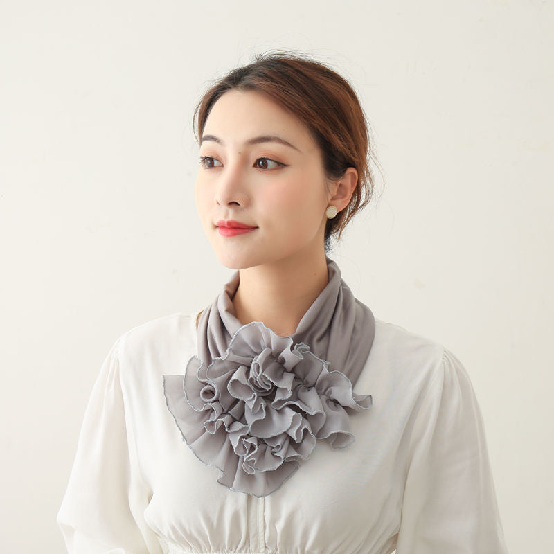 Women's bib scarf Grey