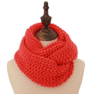 Men Scarf Women Knitted Scarf Girl Collar Watermelon Red Adjustable