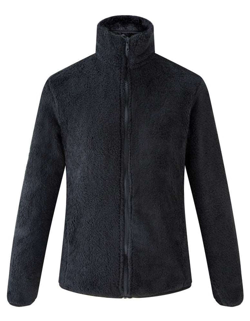 Load image into Gallery viewer, Coral fleece jacket Black
