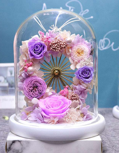 Load image into Gallery viewer, Ferris Wheel With Light Rose Decoration Purple
