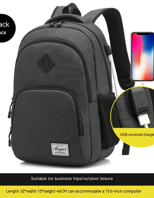 Load image into Gallery viewer, Backpack Simple And Lightweight Charging With USB Interface Black
