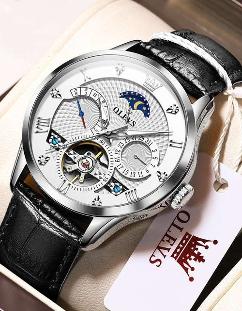 Load image into Gallery viewer, OLEVS Multifunctional Luminous Hollow Flywheel Automatic Mechanical Watch
