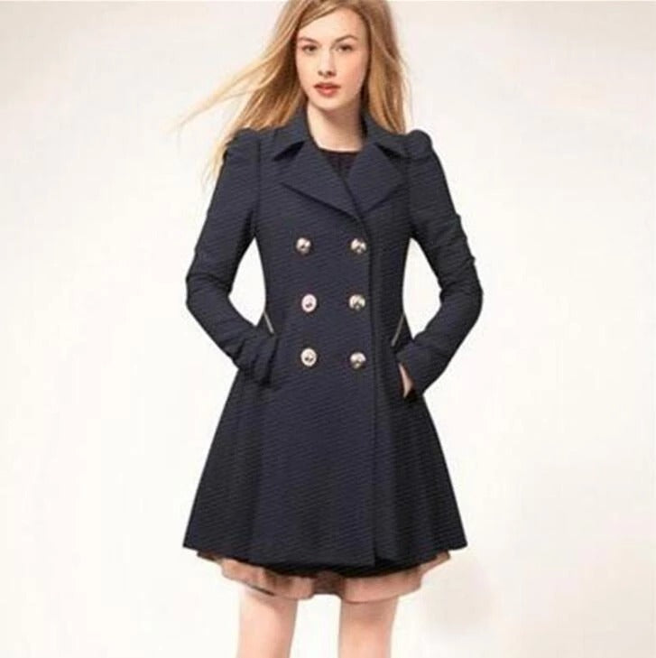 Slim Fit Cotton OL commuting Style Casual Informal Slim coat Trench Coat