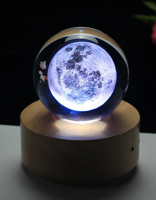 Load image into Gallery viewer, Moon Crystal Ball 3D Laser Home Decoration Accessories
