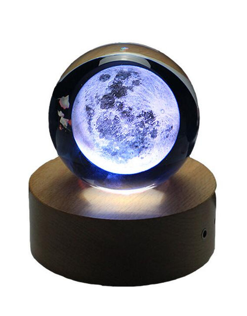 Load image into Gallery viewer, Moon Crystal Ball 3D Laser Home Decoration Accessories Moon
