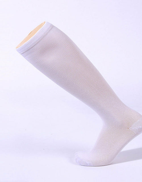 Load image into Gallery viewer, Anti-swelling Varicose Pressure Outdoor Sports Socks Compression Breathable, sweat-absorbent, deodorant, shaping, anti-friction Nylon Socks White
