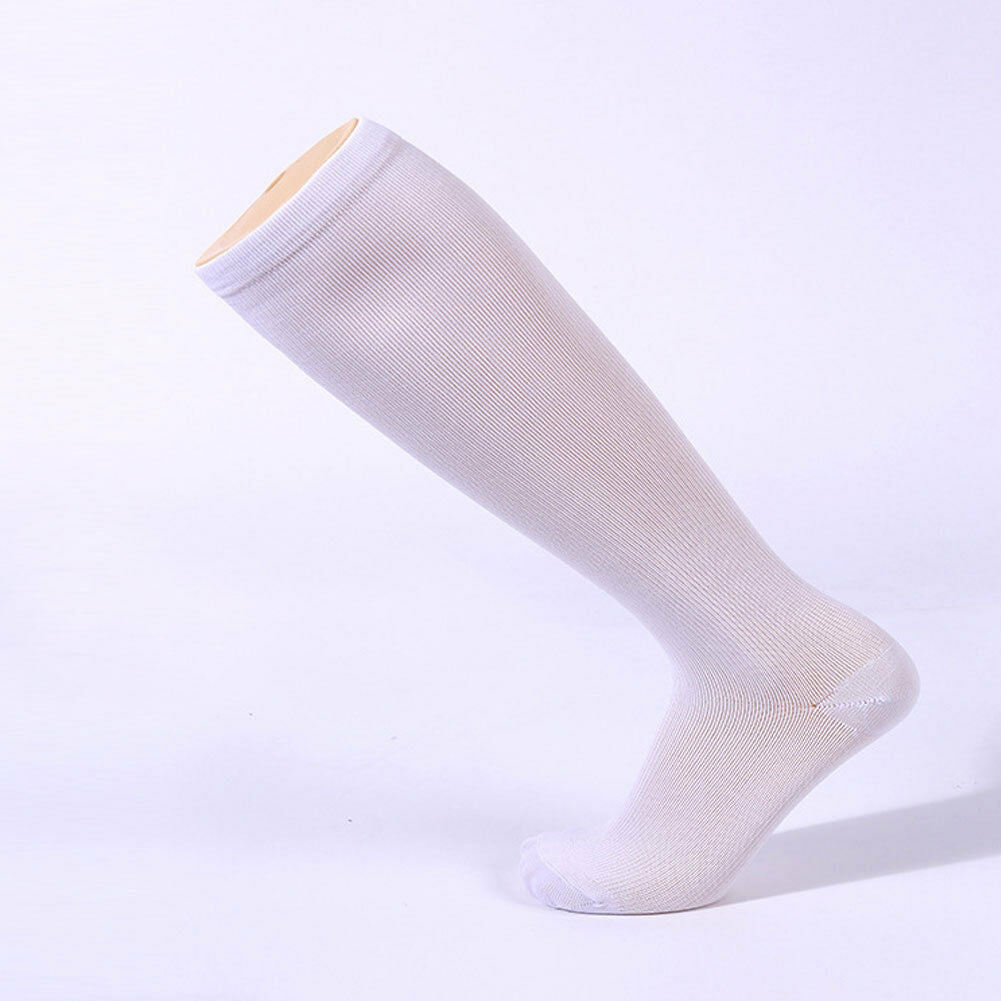 Anti-swelling Varicose Pressure Outdoor Sports Socks Compression Breathable, sweat-absorbent, deodorant, shaping, anti-friction Nylon Socks White