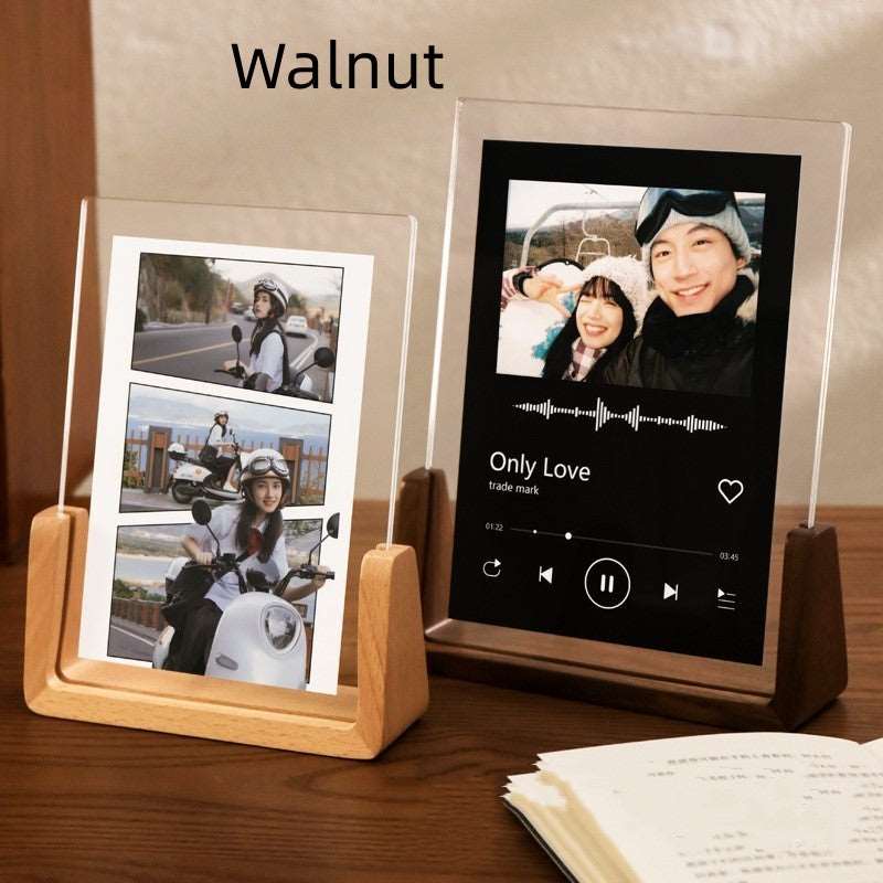 Advanced Sense Walnut U-shaped Photo Frame in Various Size Walnut