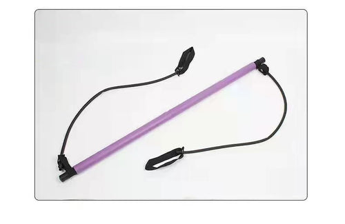 Load image into Gallery viewer, Stretching Pilates Stick Yoga Home Stretch Training Puller Multifunctional Fitness Stick Purple
