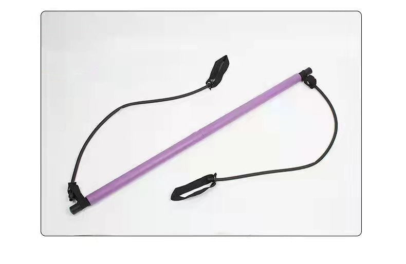 Stretching Pilates Stick Yoga Home Stretch Training Puller Multifunctional Fitness Stick Purple