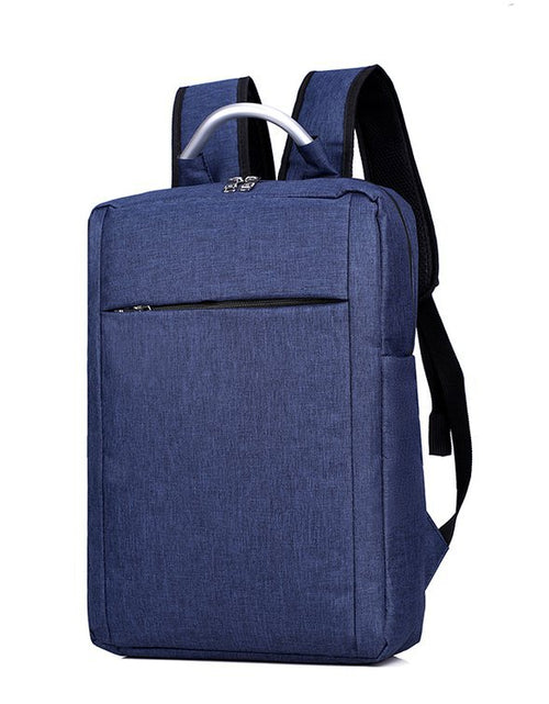 Load image into Gallery viewer, Shoulder Computer Bag 15.6-inch Notebook Backpack Male Square Vertical Business Causal Style Blue 15.6 Inch
