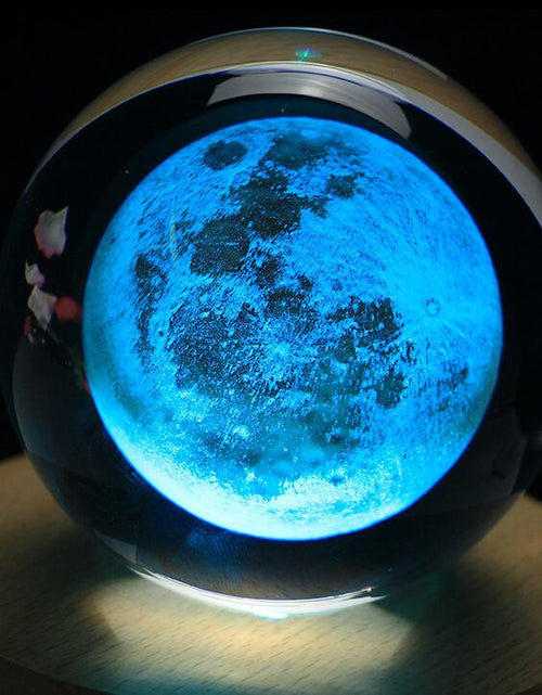 Load image into Gallery viewer, Moon Crystal Ball 3D Laser Home Decoration Accessories No base Moon
