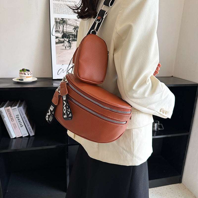 Women's Fashion Simple Shoulder Messenger Bag