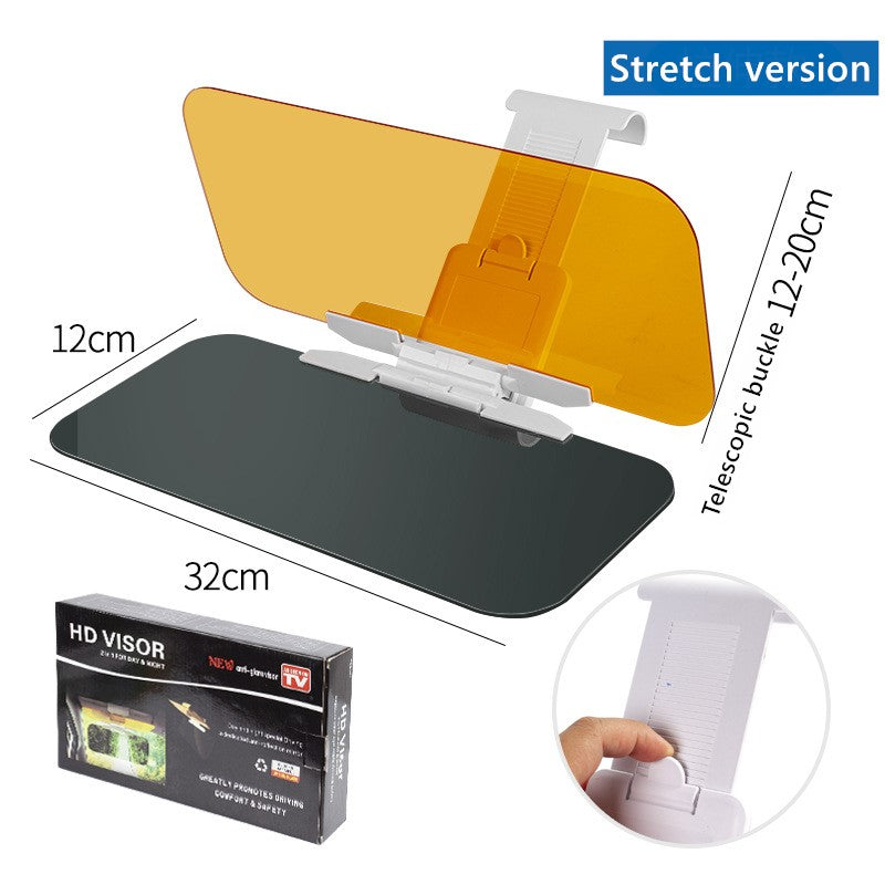 Car Anti-glare Lens Block UV Mirror Sun Visor Yellow