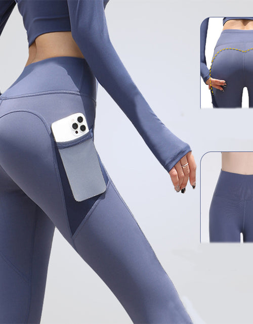 Load image into Gallery viewer, Enhance Your Workout: Seamless Leggings with Pockets, Push-Up High Waist - Women&#39;s Fitness Running Yoga Pants for Gym Sports
