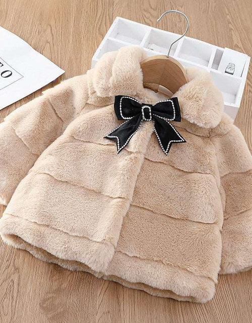 Load image into Gallery viewer, Cutie Winter Fur Coat for Young Girls Fur Short Coat Children&#39;s Fur Coat (80cm to 110cm)
