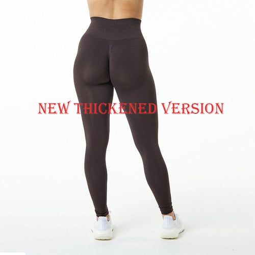 Load image into Gallery viewer, Leggings Woman Gym Sports Tights Chocolate M
