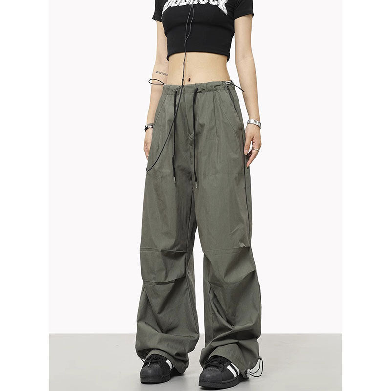 Loosely Comfortable: Drawstring Elastic Waist Casual Charging Sports Trousers - Stay Comfortable and Active All Day Long