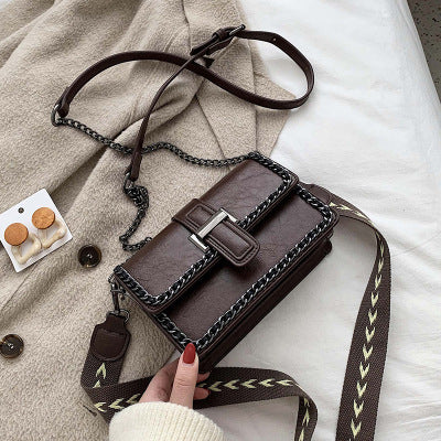 Fashion Chain Shoulder Bag Broadband Brown