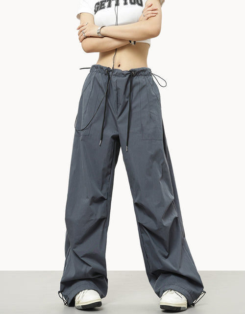 Load image into Gallery viewer, Loosely Comfortable: Drawstring Elastic Waist Casual Charging Sports Trousers - Stay Comfortable and Active All Day Long Gray
