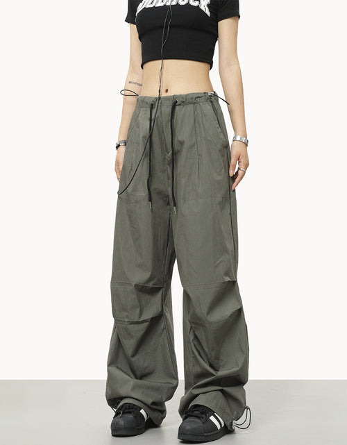 Load image into Gallery viewer, Loosely Comfortable: Drawstring Elastic Waist Casual Charging Sports Trousers - Stay Comfortable and Active All Day Long Green
