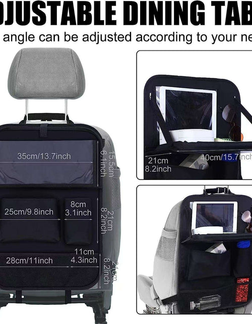 Load image into Gallery viewer, Car Seat Back Buggy Bag Multifunction Black 42x30
