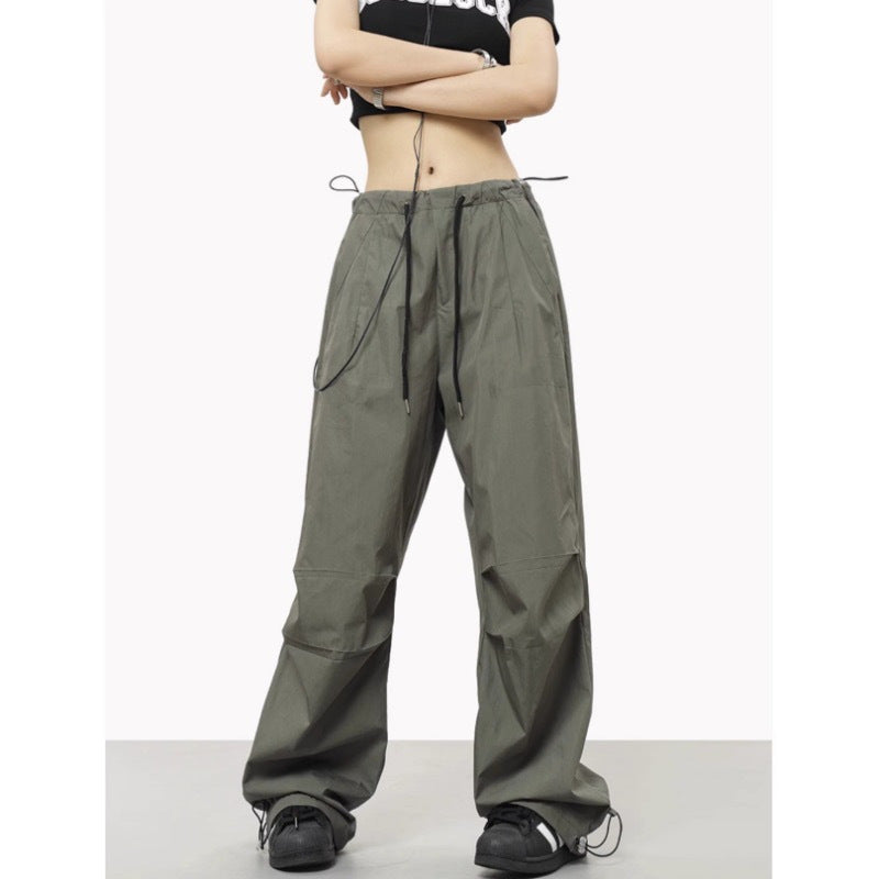 Loosely Comfortable: Drawstring Elastic Waist Casual Charging Sports Trousers - Stay Comfortable and Active All Day Long