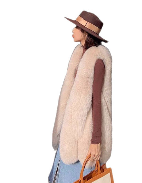 Load image into Gallery viewer, Elegant Fashion Stylish Faux Fur Vest Women&#39;s Mid-length Vest Coat
