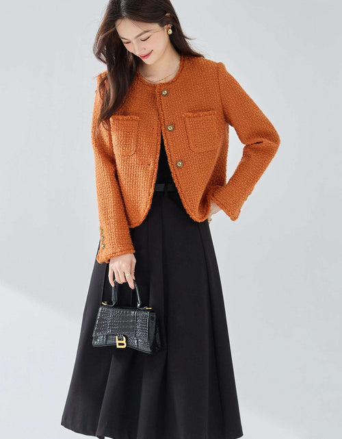 Load image into Gallery viewer, Elegant Tweed Fringe Classic Wool Classic Style Short Coat For Women
